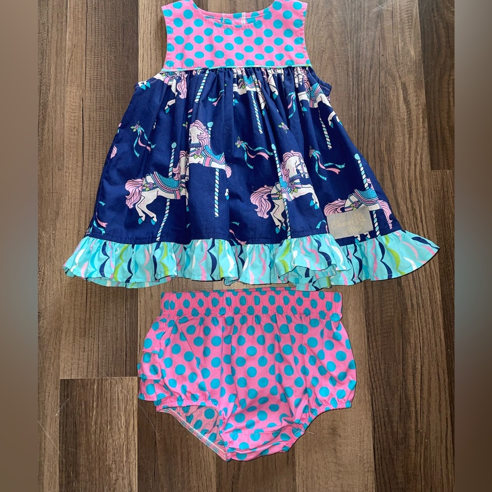 Eleanor Rose Carousel Horse Set 18 months